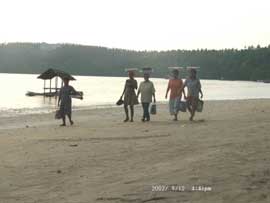 Liang Beach on the west coast of Bunaken